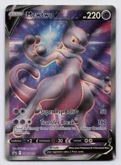 Mewtwo V Holofoil Promo SWSH: Sword & Shield Promo Cards SWSH229 LP CREASE - Image 1