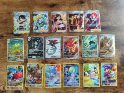 Pokemon TCG English 17 Card Full Art/Illustration Rare Lot - Image 1