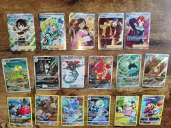 Pokemon TCG English 17 Card Full Art/Illustration Rare Lot - Image 3