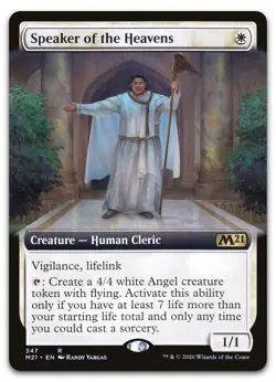 Speaker of the Heavens (Extended Art) #347 (NM) Core Set 2021 M21 Magic MTG - Image 1