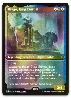 Brago, King Eternal (Foil Etched) #516 (NM) Commander Legends CMR Magic MTG - Image 1