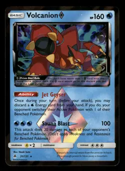 Volcanion ◇ 31/131 NM Rare Prism Star Forbidden Light 2018 Pokemon TCG - Image 1