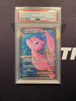 2013 POKEMON B&W LEGEND TREASURES RADIANT COLL #RC24 FULL ART/MEW EX PSA 7 - Image 1