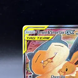 Pokemon Eevee & Snorlax GX TAG TEAM Promo Holo SM169 Team Up HP 270 Basic Card - Image 2