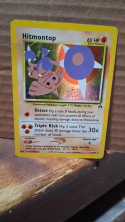 Pokemon TCG Hitmontop Neo Discovery Holo Rare Card 3/75 EX - Image 3