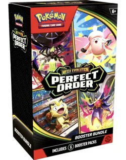 Pokemon TCG: Mega Evolution-Perfect Order Booster Bundle (6 Packs) New Sealed - Image 4