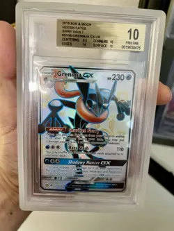 2019 Pokemon Sun & Moon Hidden Fates Greninja GX SV56 BGS 10 PRISTINE - Image 1