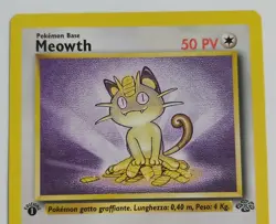 Meowth Jungle Set 56/64 1st Edition Italian Common Pokemon TCG NM/Mint - Image 3