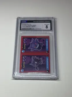 Pokemon TCG Gengar/Haunter Pokedex Stickers 2022 Flash Editiorial #94/93 CGC 8 - Image 1
