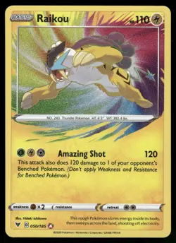 Raikou 050/185 Amazing Rare Vivid Voltage Pokemon Holo Near Mint - Image 1
