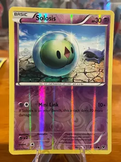 2016 Pokemon XY Fates Collide Solosis 33/124 Reverse Holo MP - Image 1