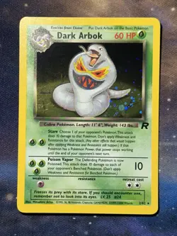 Dark Arbok 2/82 Team Rocket Holographic Holo Rare Vintage WOTC Pokemon VLP - Image 4