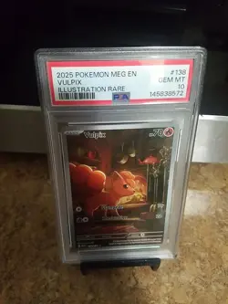 2025 Pokemon Meg En Vulpix Illustration Rare Psa 10 - Image 2