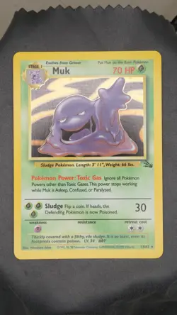 Muk 13/62 - Fossil Set - NM - Holo - Pokemon TCG - Vintage 1999 - Image 1