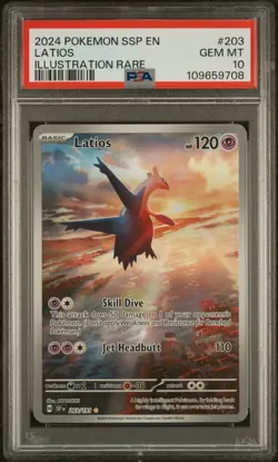 Pokemon TCG - Latios 203/191 - Surging Sparks - Illustration Rare - PSA 10 - Image 1