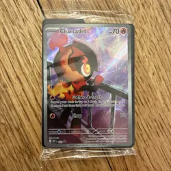 Charcadet 022 ETB Black Star Promo - Pokemon TCG Phantasmal Flames - NM+/SEALED - Image 1