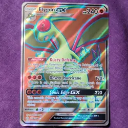 Pokemon Flygon GX Full Art Ultra Rare Holo Sm-Cosmic Eclipse 240 HP 218/236 - Image 1
