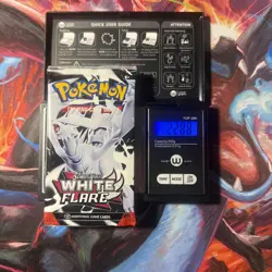 (HEAVY)🔥 22.68g Pokemon TCG White Flare Booster Pack Factory Sealed✅ - Image 1