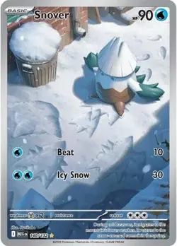 1x Snover (#140/132) - Holofoil NM Eng Pokemon - ME01: Mega Evolution - Image 1