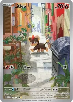 1x Litleo (#139/132) - Holofoil NM Eng Pokemon - ME01: Mega Evolution - Image 1