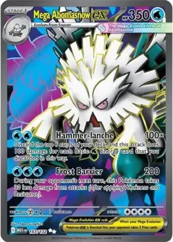 1x Mega Abomasnow ex (#157/132) - Holofoil NM Eng Pokemon - ME01: Mega Evolution - Image 1