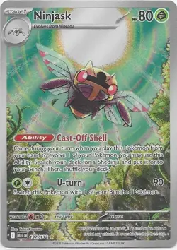 Ninjask 137/132 IR Illustration Rare Holo Pokemon 2025 Mega Evolution NM - Image 1