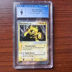 CGC 9 Electabuzz ex 97/109 Pokemon Ex Ruby and Sapphire Ultra Rare - MINT - Image 1