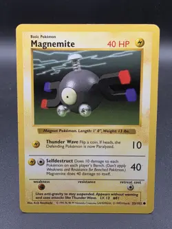 Magnemite 53/102 Base Set 1st Edition Shadowless - Pokemon TCG - Image 1