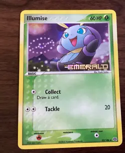 2005 Pokemon Emerald Illumise [Reverse Holo] #32/106 Awesome Condition - Image 1