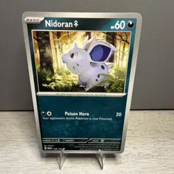 Pokemon Nidoran F Common Scarlet & Violet 151 Reverse Holo 029/165 60 HP Basic - Image 1
