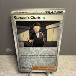 Pokemon Giovanni's Charisma Uncommon Scarlet & Violet 151 Reverse Holo 162/165 - Image 1