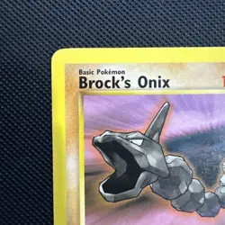 Pokemon Gym Heroes FIRST Edition Brock's Onix 69/132 NM/LP TCG - Image 5