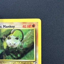 POKEMON GYM HEROES 1ST EDITION BROCK'S MANKEY #67 COMMON ** NEAR MINT** - Image 2