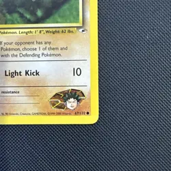 POKEMON GYM HEROES 1ST EDITION BROCK'S MANKEY #67 COMMON ** NEAR MINT** - Image 3