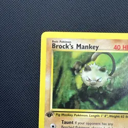 POKEMON GYM HEROES 1ST EDITION BROCK'S MANKEY #67 COMMON ** NEAR MINT** - Image 5