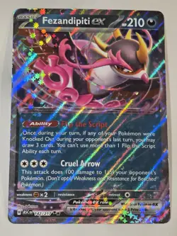 Pokemon Fezandipiti ex 38/64 Scarlet & Violet Shrouded Fable Flip The Script - Image 1