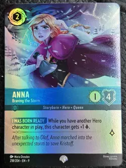 Anna - Braving the Storm 218/204 Fabled Epic Disney Lorcana FOIL - Image 1