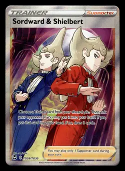 Sordward & Shielbert TG28/TG30 Ultra Rare Silver Tempest Pokemon Card - Image 1