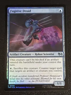 MTG Teenage Mutant Ninja Turtles Fugitive Droid Foil 0040 NM - Image 1