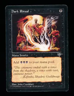 * * 1x Dark Ritual x1 * * Mirage MTG MP Moderately Played - Image 1