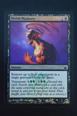 Magic The Gathering MTG SHRED MEMORY FOIL Ravnica: City of Guilds LP Played - Image 1