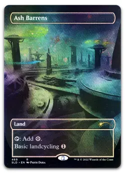 Ash Barrens (Borderless) (Galaxy Foil) #469 (NM) Secret Lair Drop SLD Magic MTG - Image 1