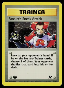 Pokemon Card - Here Comes Team Rocket! Team Rocket 71/82 1st Edition Rare - Image 1