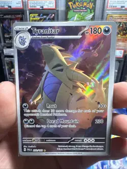 2023 Pokemon Tyranitar 222/193 Sv02: Paldea Evolved Holo NM - Image 1