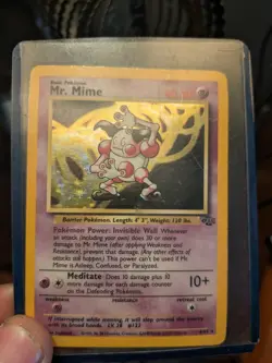Mr. Mime 06/64 Jungle Holo. Holographic Pokemon Card 1999 - Image 1
