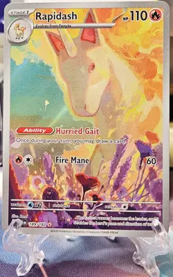 Rapidash - 189/182 Illustration Rare Destined Rivals Pokemon TCG - Image 2