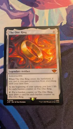 MAGIC THE GATHERING LORD OF THE RINGS - THE ONE RING # 246 MYTHIC NON FOIL - Image 1