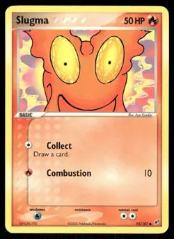 Pokemon Tcg Slugma #74 Pokemon Deoxys LP - Image 1