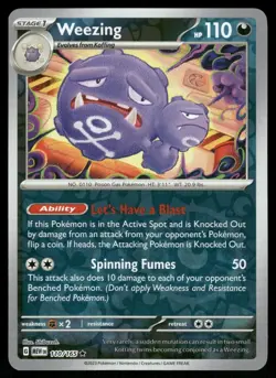 Weezing 110/165 - SV: 151 - Reverse Holo - Pokemon TCG - NM - Image 1