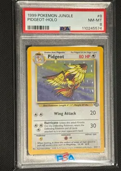 1999 Pokemon Jungle Pidgeot Holo. PSA 8 - Image 1